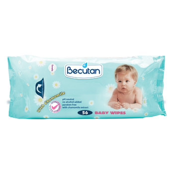 بيكوتان مناديل مبللة للأطفال بخلاصة البابونج 56قطعة