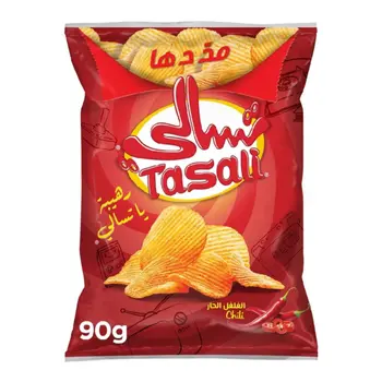 تسالي رقائق البطاطس بالفلفل الحار 90 جرام