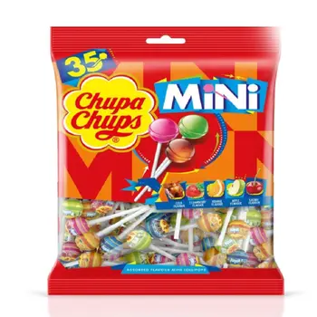 Chupa Chups Mini Assorted Lollipops 210g