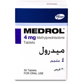 Pfizer Methylprednisolone Tablets 4mg 30 Count