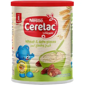 نستله سيريلاك حبوب الأطفال بالحديد + قمح وقطع التمر 1كيلو