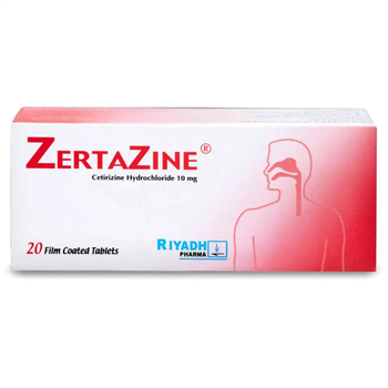 Riyadh Pharma Cetirizine Hydrochloride Tablets 20x10mg