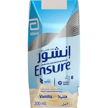 إنشور مشروب غذائي بنكهة الفانيليا 200مل