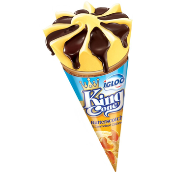 Igloo King Cone Butterscotch Ice Cream 120ml