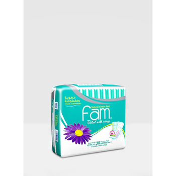 Fam Feminine Pads Normal with Wings 30 Pieces