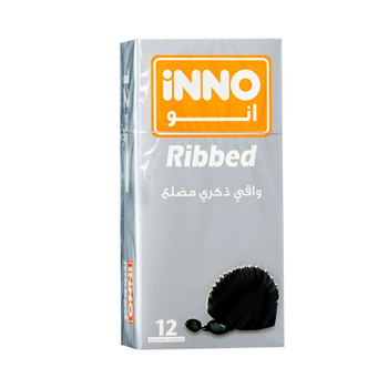 Inno Ribbed Condoms 12 Pieces