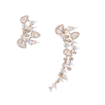 Emerd Rosegold Earring 589 1 Piece