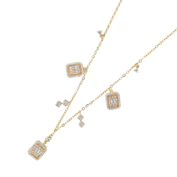 Emerd Gold Necklace Code 1043