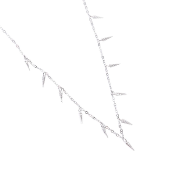 Emerd Silver Necklace