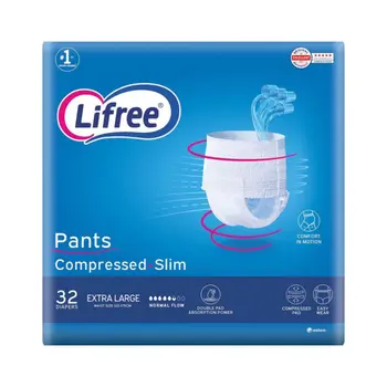 Lifree Slim Pants Diapers Extra Large 32 Pieces