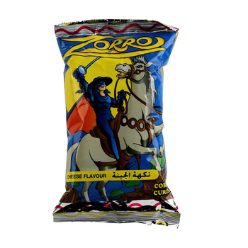 Zorro Cheese Flavour Corn Curls 25g