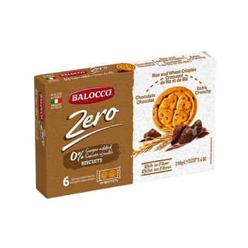 زيرو بسكويت فروليني من الشوكلاته بدون سكر مضاف 210جرام