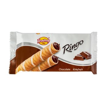 Teashop Ringo Chocolate Wafer Rolls 16g