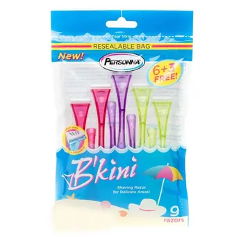 بيرسونا شفرات بالصبار وفيتامين E للبكيني والمناطق الحساسة 6+3 9قطع