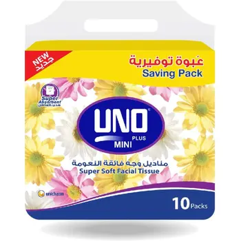 اونو بلس مناديل فائفة النعومة 200 حبة × 10