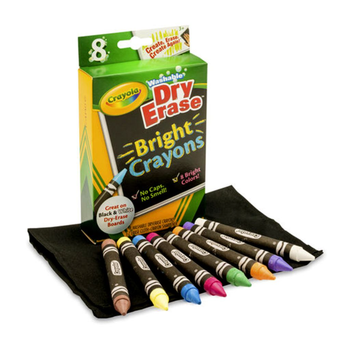 Crayola Dry Erase Bright Crayons 8 Pieces
