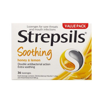 Strepsils Honey & Lemon Lozenges 36 Pack