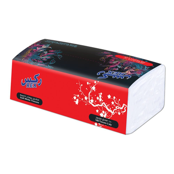 Rex 2-Ply Soft White Tissues 180 Pieces
