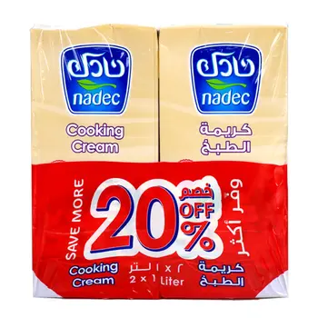 Nadec Cooking Cream 2x1L