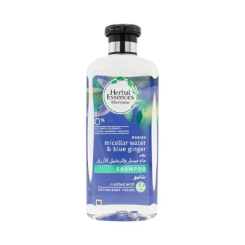 هيربل اسينسيس شامبو نقاء ماء ميسلر والزنجبيل الأزرق 400مل