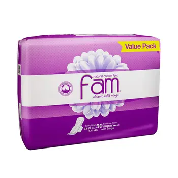Fam Classic Maxi Pads with Wings 50 Pieces