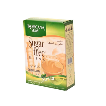 Tropicana Slim Caffè Latte Sugar-Free Coffee 10x14 Sachets