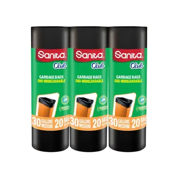 Sanita Club Oxo-Biodegradable Garbage Bags 3x20 Bags