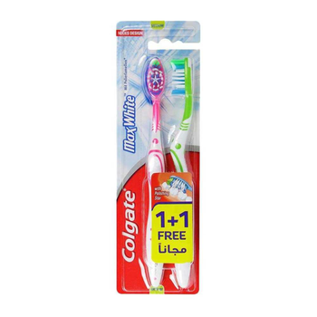 Colgate Max White Toothbrush Medium 1+1 Free