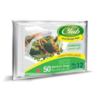 Sanita Club Oxo-Biodegradable Food Storage Bags 50 Pack