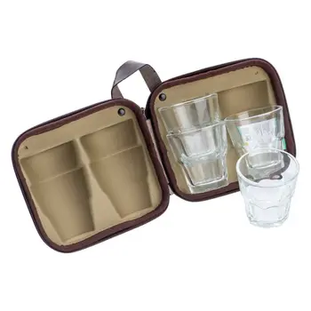 الرماية حافظة كاسات بني فاتح 4قطع