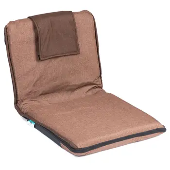 Al Rimaya Brown Back Support Floor Chair 100x50x8cm