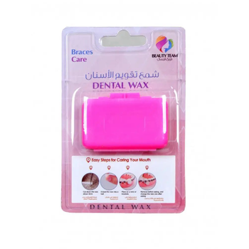 Beauty Team Pink Dental Wax for Braces Care