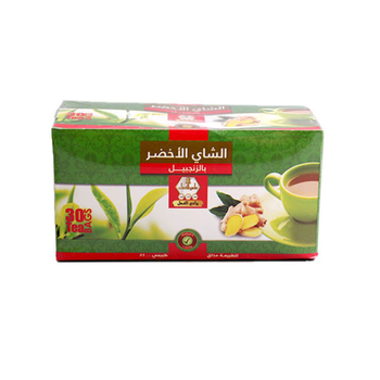 Wadi Al Nahil Green Tea with Ginger 30 Bags
