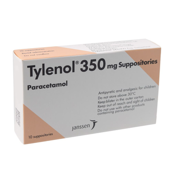 Tylenol Paracetamol Suppository for Children 10x10 Pack