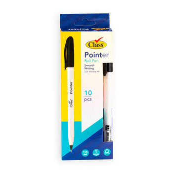 Class Pointer Black Ball Pen 10-Pack