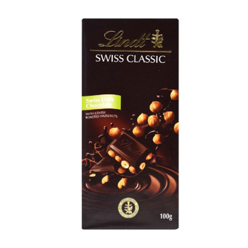 ليندت شوكولاتة بالبندق داكنة 100جرام