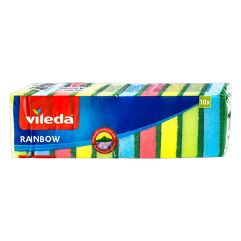 Vileda Rainbow Multicolor Sponge 10 Pieces