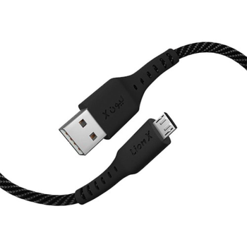 Lionx Micro Charger Black 1m