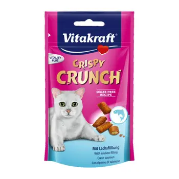 Vitakraft Salmon Crispy Crunch Cat Treat 60g