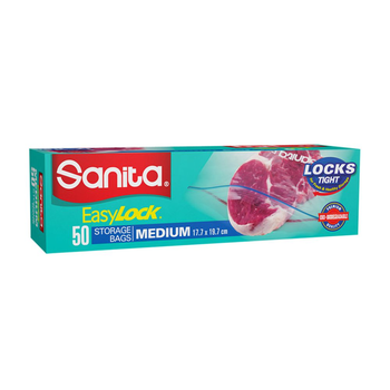 Sanita EasyLock Biodegradable Food Storage Bags 50 Pack