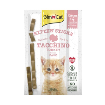 GimCat Turkey Kitten Sticks 3 Pieces