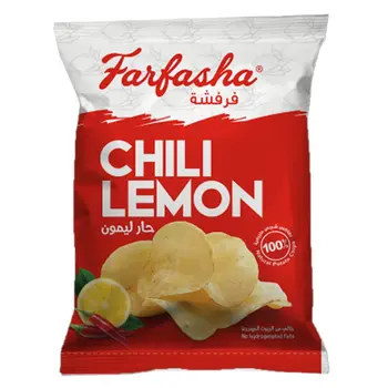 ديمه فرفشة شيبس ، حار ليمون 75جرام