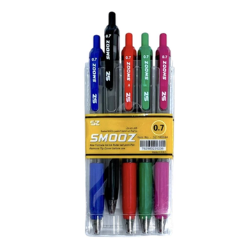 Smooz Colored Gel Pens 5 Pieces