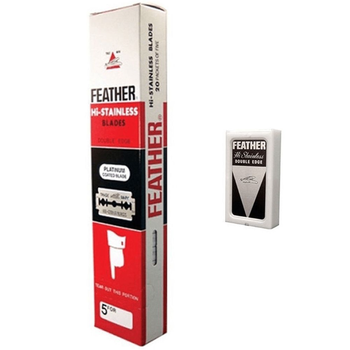 Feather Hi-Stainless Double-Edge Blades 5 Pieces