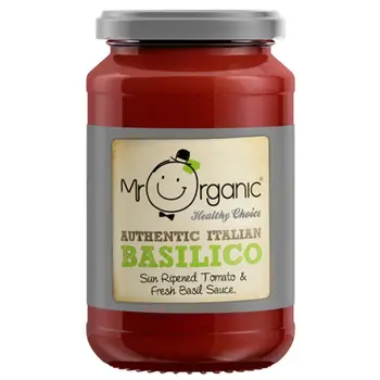 Mr Organic Sun-Ripened Tomato & Basil Pasta Sauce 350g