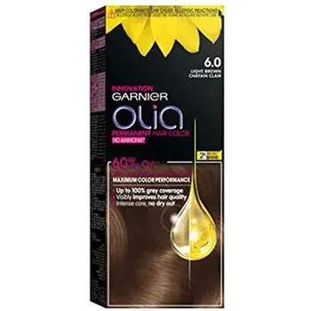 غارنييه أوليا صبغة شعر بني فاتح 6.0 بالزيت 60% 112مل