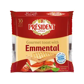 President Emmental Cheese Slices 200g