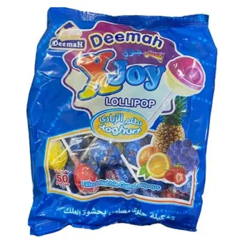 Deemah X Joy Candy Lollipop with Gum 80x10g