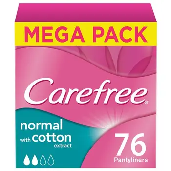 Carefree Fresh Scented Pantyliners Mega Pack 76 Pieces