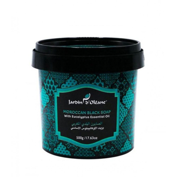 Jardin d'Oleane Eucalyptus Moroccan Black Soap 500g